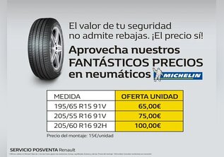 OFERTA NEUMATICOS MICHELIN