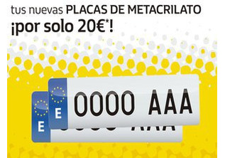 PLACAS DE METACRILATO 20€