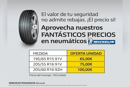 OFERTA NEUMATICOS MICHELIN