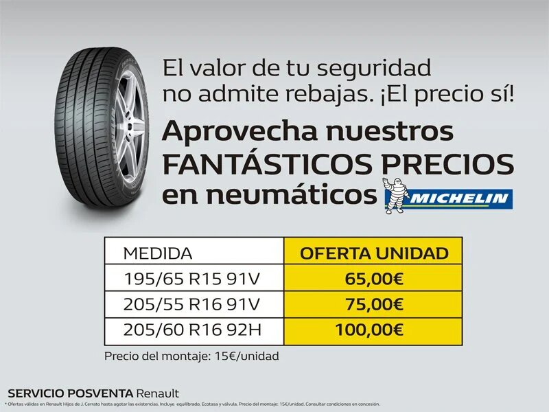 Gimnasia fecha límite Espolvorear Oferta Neumaticos Michelin